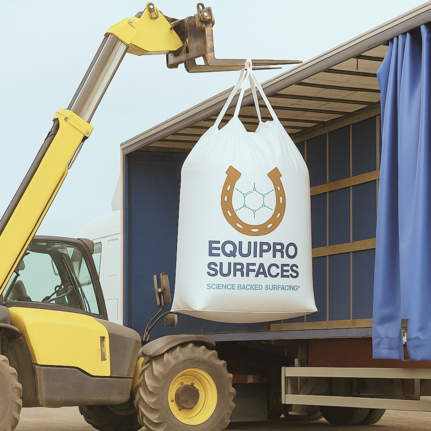 Equipro Surfaces Bulk Bag Loading – Equestrian Surface Supply UK