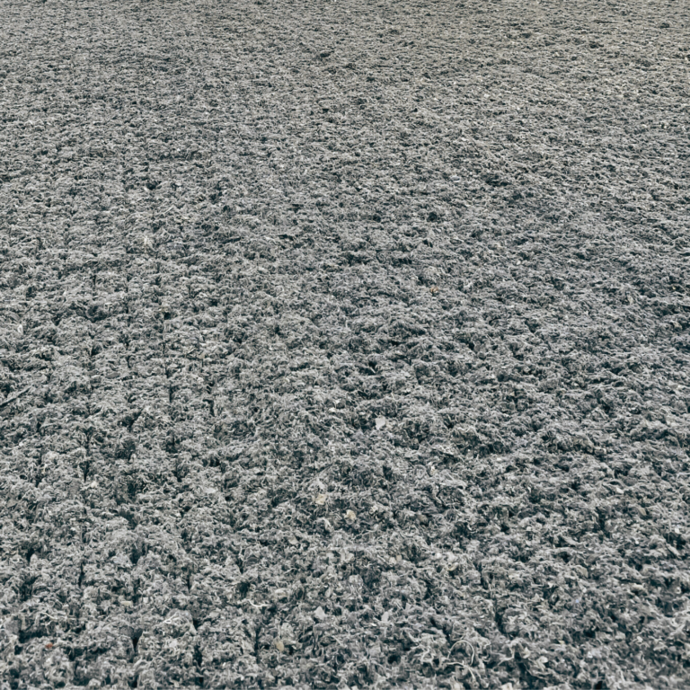 Raked Superior Fibre arena surface showing consistent fibre coverage